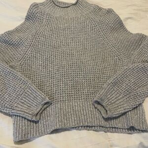 Cozy Gray Knit Sweater